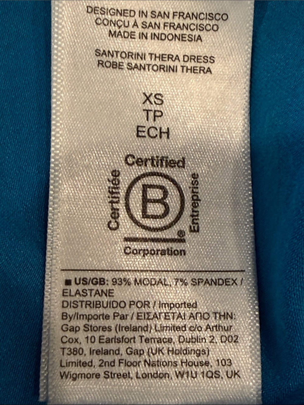 Athleta Santorini Thera Dress In Aqua/Sky Blue Size XS - Picture 10 of 11